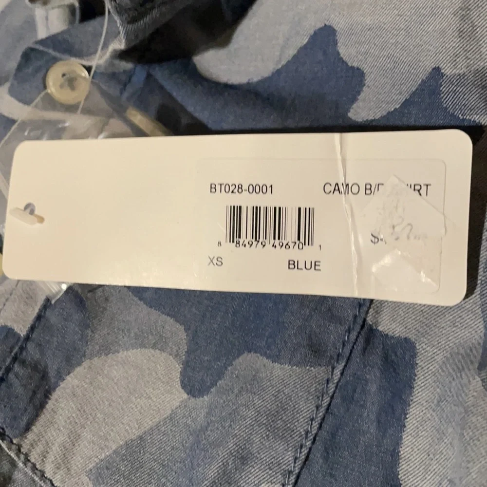 Peek Camo Button Front Shirt NWT - Picture 4 of 8